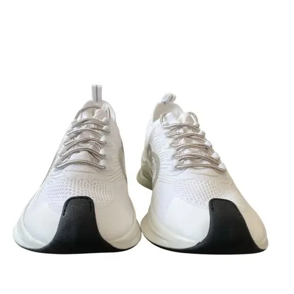 Gucci Run Sneaker Interlocking G White Technical Knit 680893 Men's 12.5 US 13